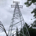 ASTM123 Tháp lưới thép phân phối điện 110KV mạ kẽm