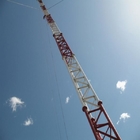 Chiều cao 15-80m Tháp thép hình ống 3 chân mạ kẽm cho viễn thông