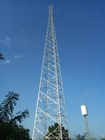 Tháp truyền thông tự hỗ trợ bốn chân Thép góc cho viễn thông