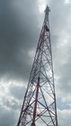 Tháp ăng ten Tv mạ kẽm 110km / H cho viễn thông