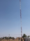 Tháp thép viễn thông Guyed Mast Lattice với 72m 92m mạ kẽm
