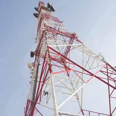 Tự hỗ trợ Tháp di động viễn thông bằng thép Q235 Q345 để truyền tín hiệu
