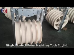 660mm Nylone Sheaves Pilot Wire Rope Condutor Stringing Khối ròng rọc