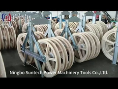 Lốp phía trước và phía sau Tandem Sheave Stringing Block Nylon Sheave Frame