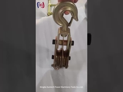 Mắt tròn loại 3t Cable Pulley Blocks Steel Transmission Line Stringing Tools