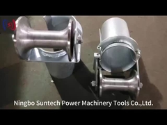 90mm Lockable Bellmouth Type Cable Reel Roller với bánh xe nylon