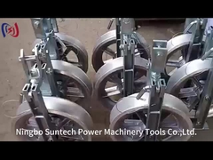 Khối ròng rọc dây dẫn dây nhôm 40KN có lót cao su tổng hợp