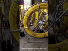 Cần dẫn cáp sợi thủy tinh kỹ thuật điện 13mm có thể dò tìm