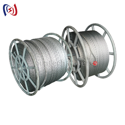 chất lượng  Transmission Line Anti Twisting Braided Galvanised Conductor Steel Pilot Wire Rope nhà máy