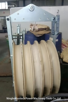 660mm Nylone Sheaves Pilot Wire Rope Condutor Stringing Khối ròng rọc