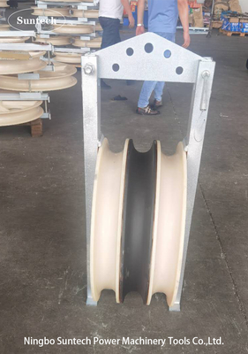 80kN OD 660mm Nylon Sheave Conductor Stringing Blocks cho đường truyền
