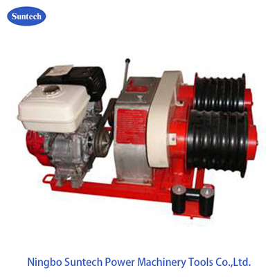 Tời kéo cáp tốc độ nhanh 50KN Máy kéo tời động cơ xăng Tời trống đôi