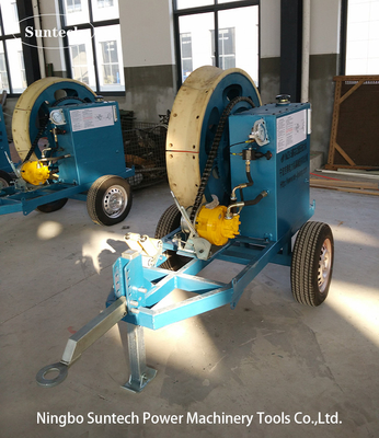OPGW Stringing 7.5kN Hydraulic Cable Tensioner với bánh xe căng 1100mm