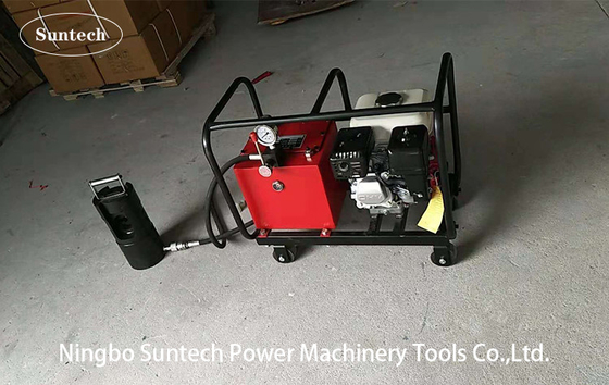 Máy nén khí 100T đầu uốn thủy lực với bơm xăng Honda 80mpa