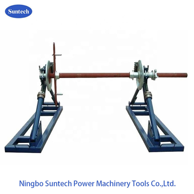 50KN Dây thép có thể tháo rời Dây cáp cơ học Drum Reel Stand để nhả dây