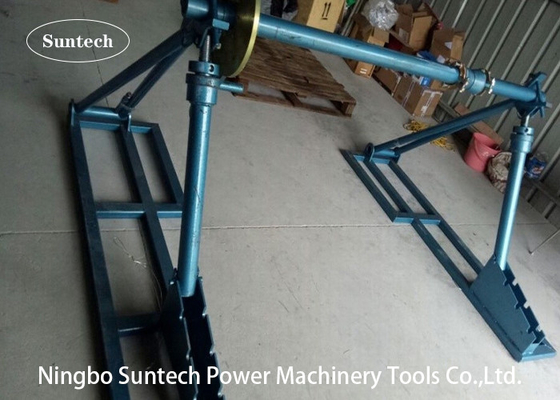 50KN Dây thép có thể tháo rời Dây cáp cơ học Drum Reel Stand để nhả dây