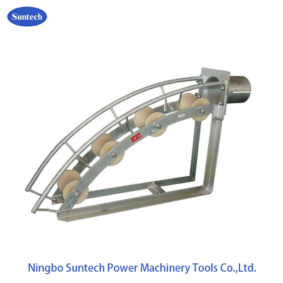Bảo vệ lối vào cáp nối đất Con lăn rãnh 100mm, Con lăn dẫn hướng cáp