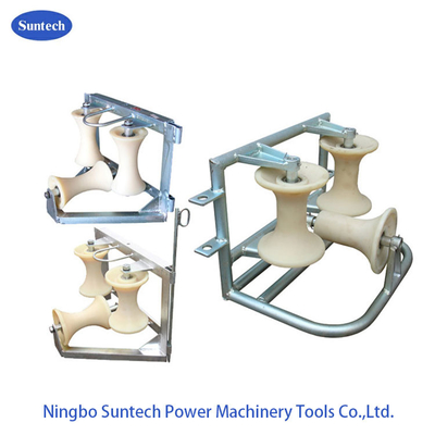 Con lăn cáp nối đất góc 10KN ba ròng rọc cho các công trình xây dựng đường dây tải điện