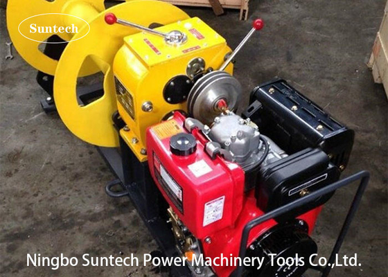 Tời kéo dây đai 5 tấn Động cơ diesel Honda Tời kéo cáp xăng