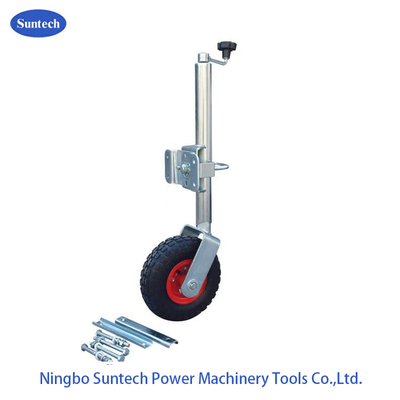Giắc cắm rơ moóc xoay hàng hải 500lbs mạ kẽm với bánh xe khí nén