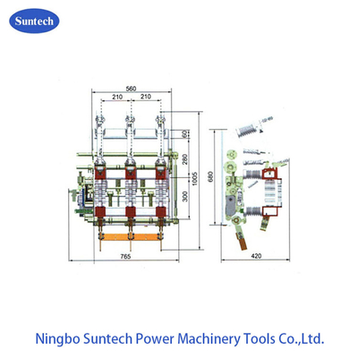 Công tắc ngắt tải chân không điện áp cao 10KV IEC 60420