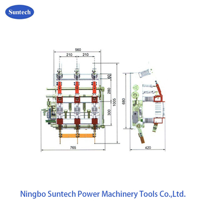 Công tắc ngắt tải chân không điện áp cao 10KV IEC 60420