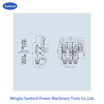 Công tắc ngắt tải 12KV cách điện bằng khí cao áp ba pha