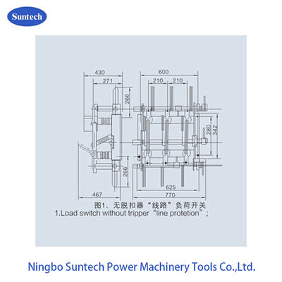 Công tắc ngắt tải AC 3 pha HV 12KV trong nhà
