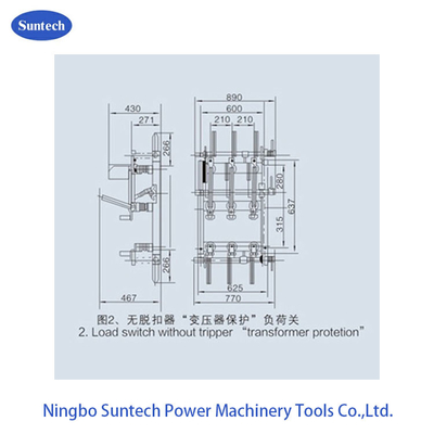 Công tắc ngắt tải AC 3 pha HV 12KV trong nhà