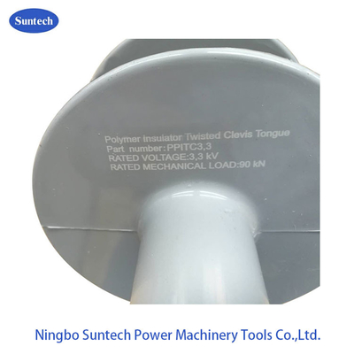 3.3KV 90KN Twist Clevis Tongue Polymer Long Rod cách điện