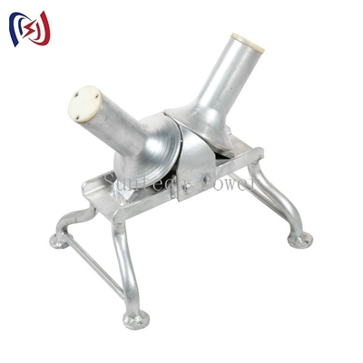 Hai bánh xe Nylon Con lăn cáp góc mịn 150mm cho dây dẫn