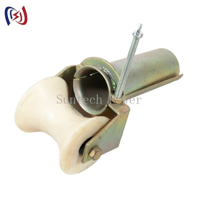 Con lăn cuộn cáp loại Bellmouth 90mm có thể khóa với bánh xe nylon