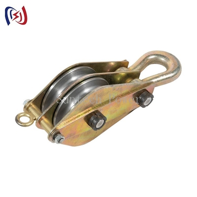 Dụng cụ xâu dây dẫn 30kn Ròng rọc khối kéo thép để nâng