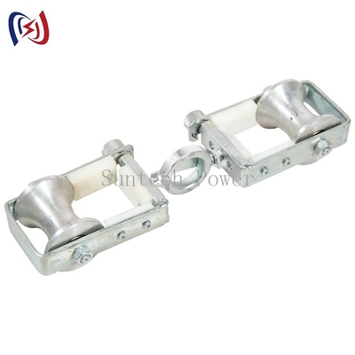 Cáp quang Double Sheaves Khối chuỗi ròng rọc 2KN OPGW Dụng cụ tạo chuỗi