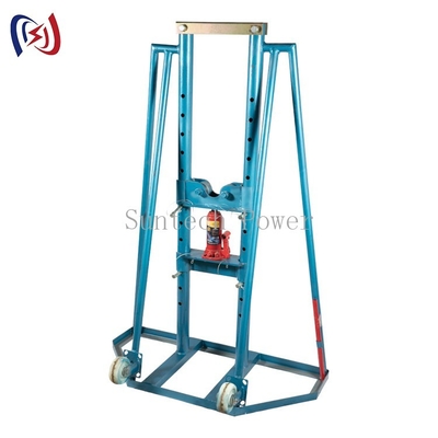Cáp điện kéo thủy lực 10T Giá đỡ con lăn trống có bánh xe