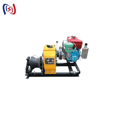 Máy kéo tời cáp mô hình 30KN SFJ Định vị chính xác với động cơ xăng