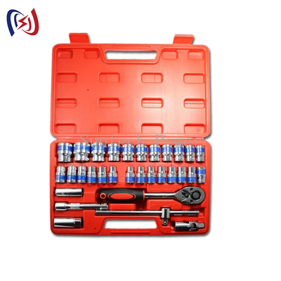 Bộ dụng cụ chuyên nghiệp 32 miếng Socket Wrench Set Tool Kit For Automotive Repair Blue Ribbon Combination Tool Set