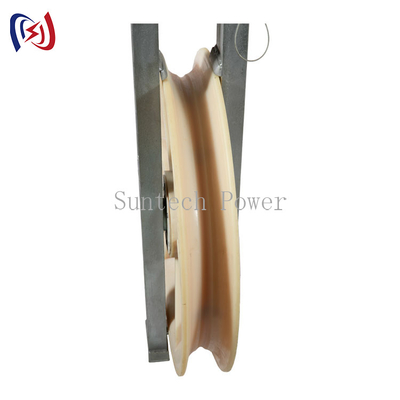 Đường dây trên không Khung thép đúc Dây cáp Kéo dây dẫn Khối ròng rọc