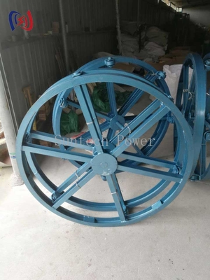 Giá đỡ cuộn cáp thủy lực thẳng đứng – Tải trọng lớn 7 tấn | Đế xoay 360° | Dùng để triển khai cáp điện/viễn thông​