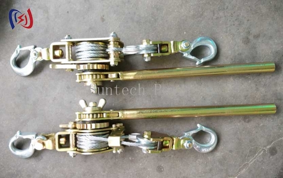 Ứng dụng kéo cáp ratchet thắt thép xây dựng không trượt nắm giữ hàm điều chỉnh cho dây thừng dây thừng