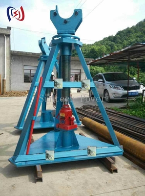 HydraulicColumnTypeCableReelStandAdjustable08mTo20mHeightForHVP dự án