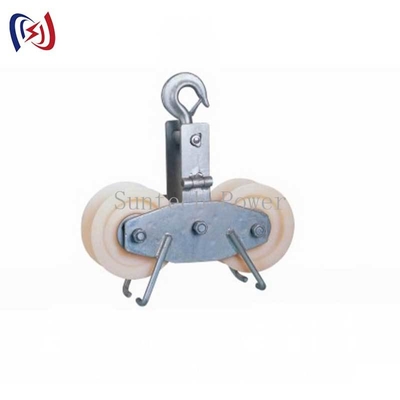 Khối ròng rọc kéo cáp Tandem 25KN Tải trọng Bánh xe nhôm/Nylon