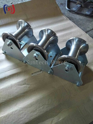 Con lăn đầu cáp SH130S 10KN tải trọng để kéo cáp