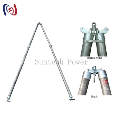 A-Shaped Tubular Gin Pole LBGR120A cho xây dựng tháp truyền tải