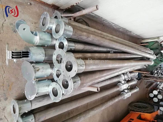 A-Shaped Tubular Gin Pole LBGR120A cho xây dựng tháp truyền tải