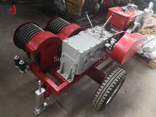 Tời hai tang 6.3-9KW dùng cho thi công đường dây điện JJCS-50J