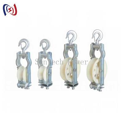 Khối ròng rọc kéo dây dẫn bền bỉ với kích thước ròng rọc 660*560*100mm, Tuổi thọ một năm và Dây dẫn tối đa LGJ1250 cho công trình xây dựng