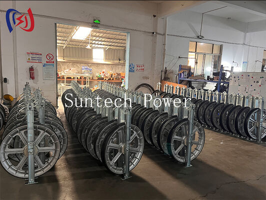 Đường dây dây chuyền hạng nặng 822 Series với MC Nylon Sheave để lắp đặt dây dẫn truyền tải công suất cao