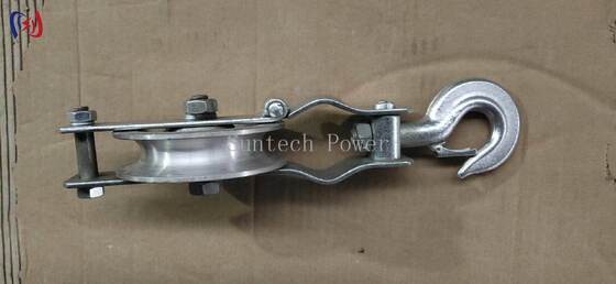 Ròng rọc đơn chuyên nghiệp với tải trọng định mức 5-20KN và ròng rọc nhôm để kéo dây dẫn trên không