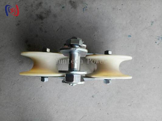 Heavy Duty High Capacity Tandem Sheave Stringing Block with 25KN Rated Load for Transmission Lines